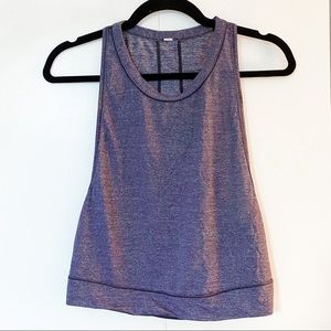 Lululemon Cropped Tank Top Purple Heather